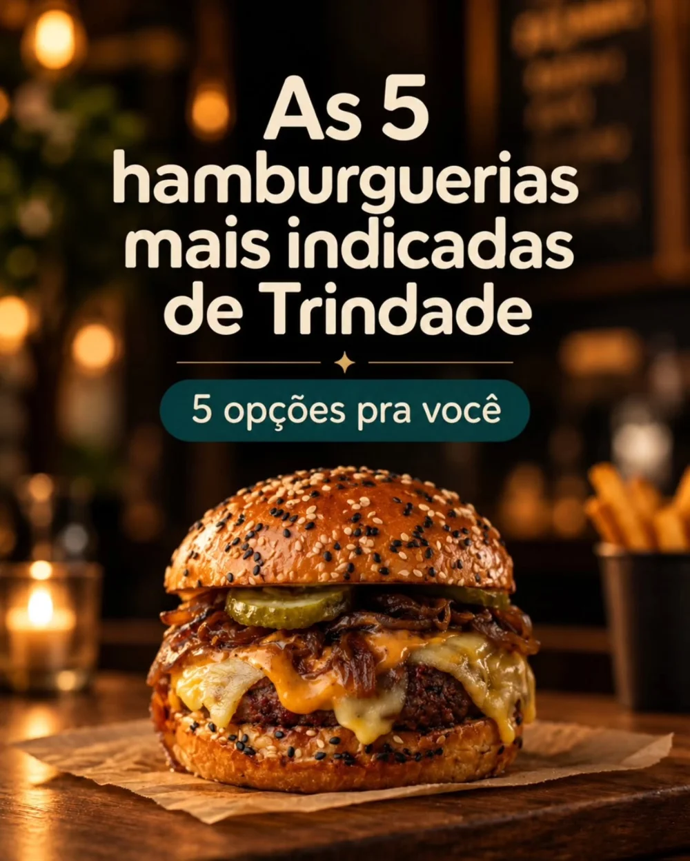 Arte do Portal Trindade: Hamburguerias lembradas pelo público