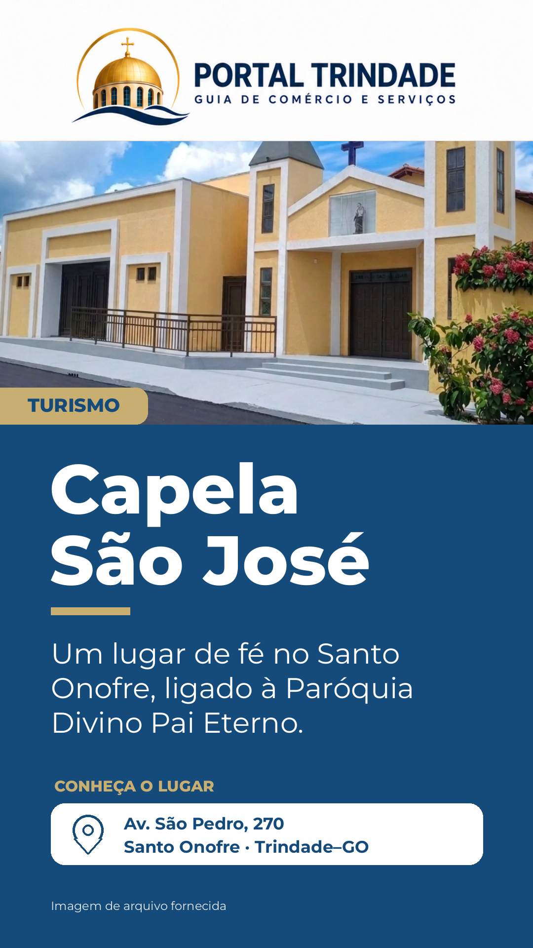 Ficha do Portal Trindade: Capela São José