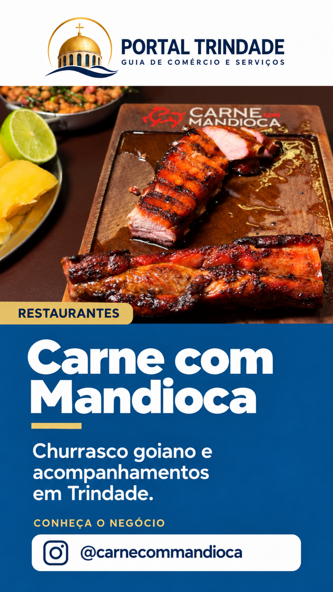 Ficha do Portal Trindade: Carne com Mandioca