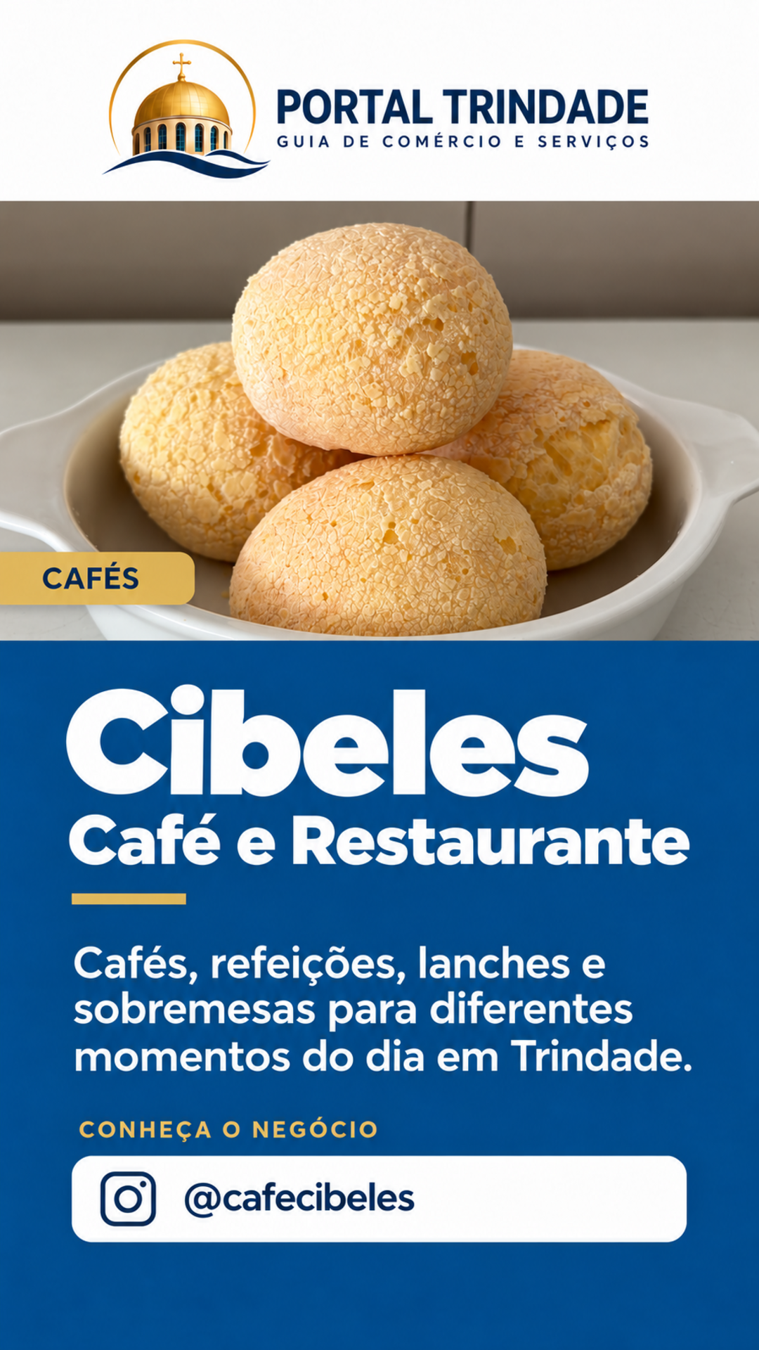 Ficha do Portal Trindade: Cibeles Café e Restaurante