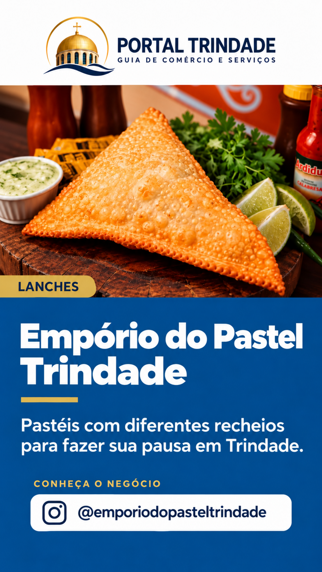 Ficha do Portal Trindade: Empório do Pastel Trindade