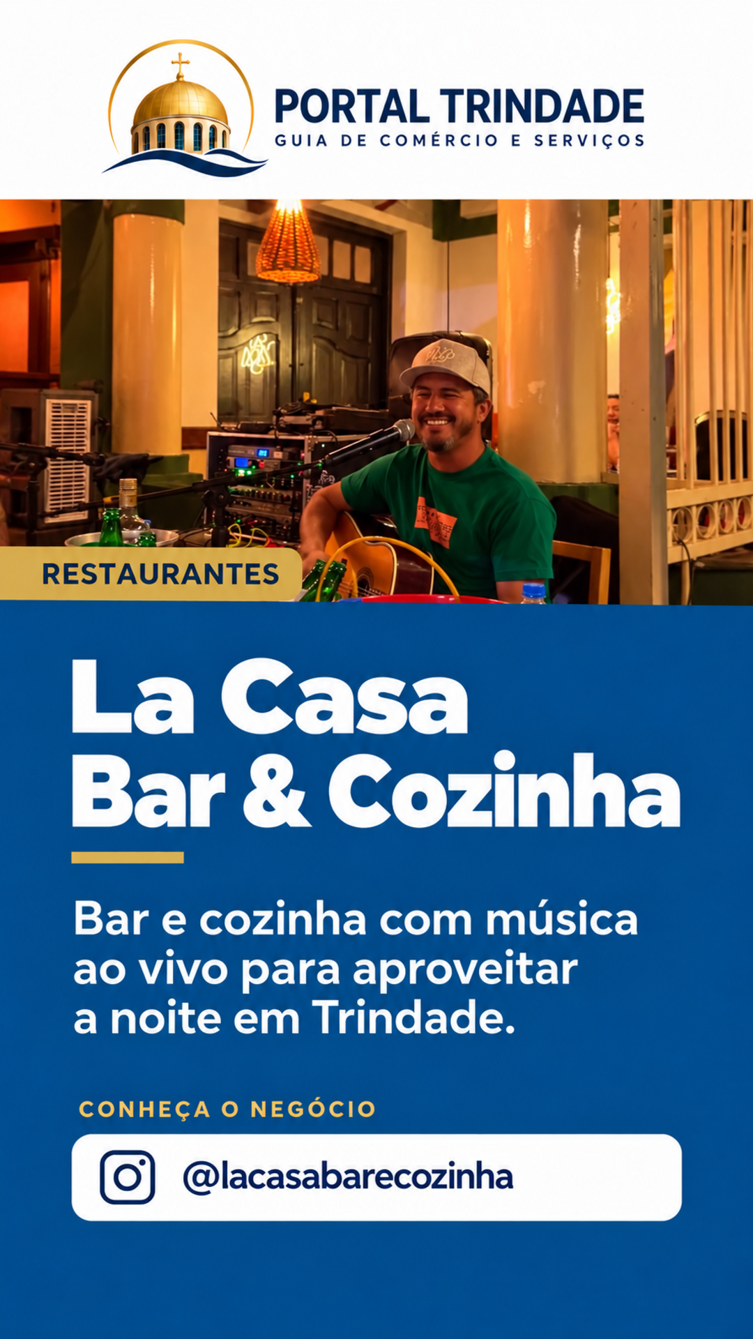 Ficha do Portal Trindade: La Casa Bar & Cozinha