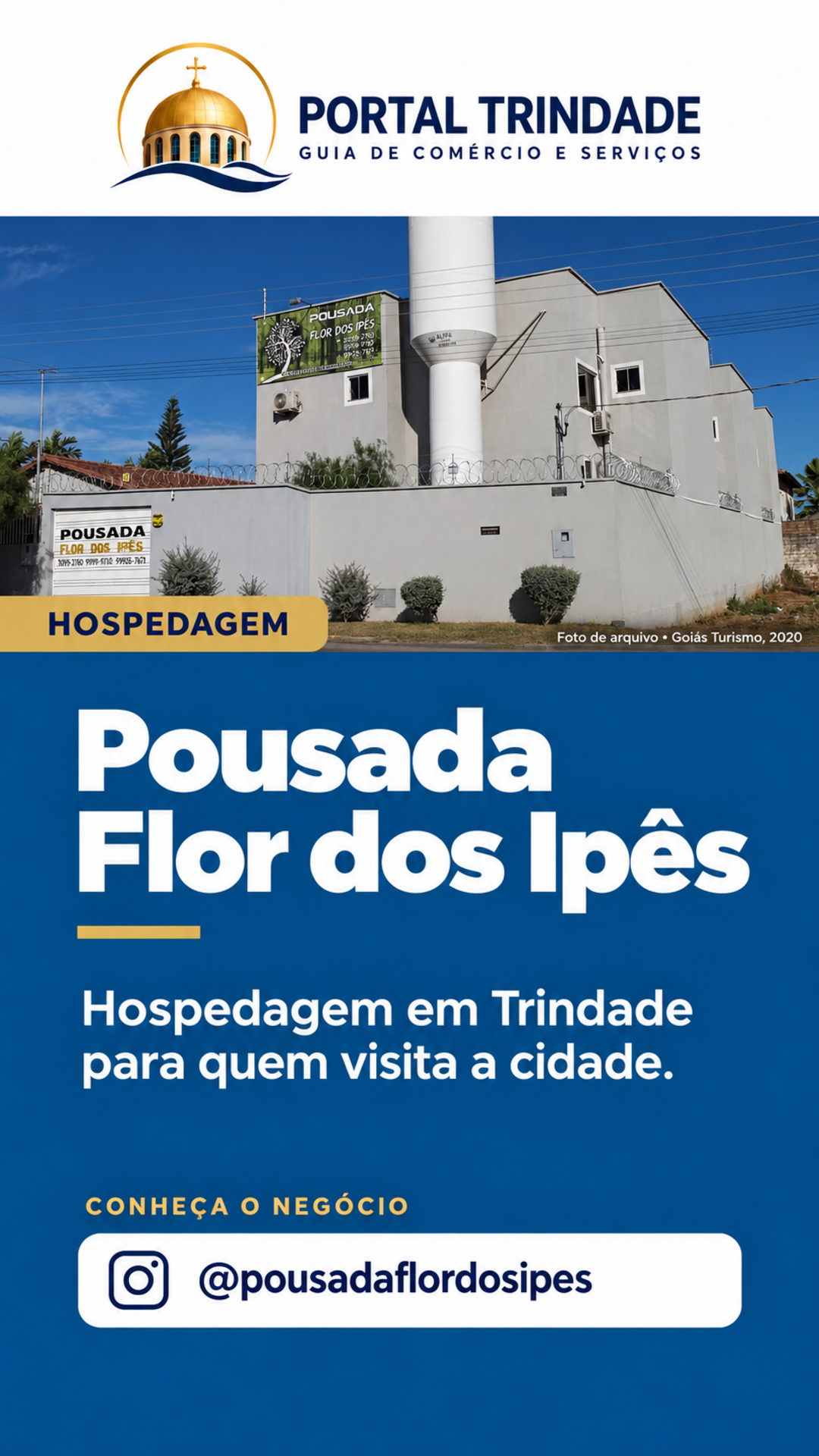 Ficha do Portal Trindade: Pousada Flor dos Ipês