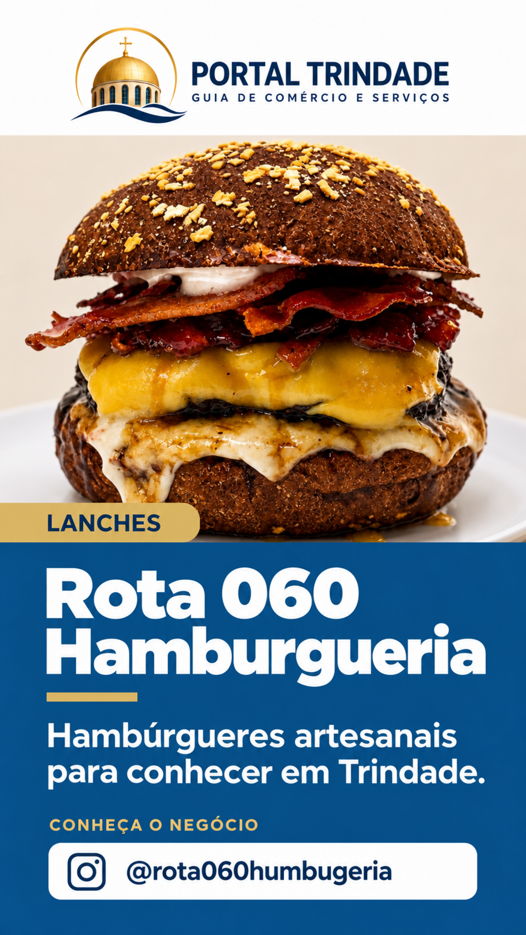 Ficha do Portal Trindade: Rota 060 Hamburgueria Artesanal
