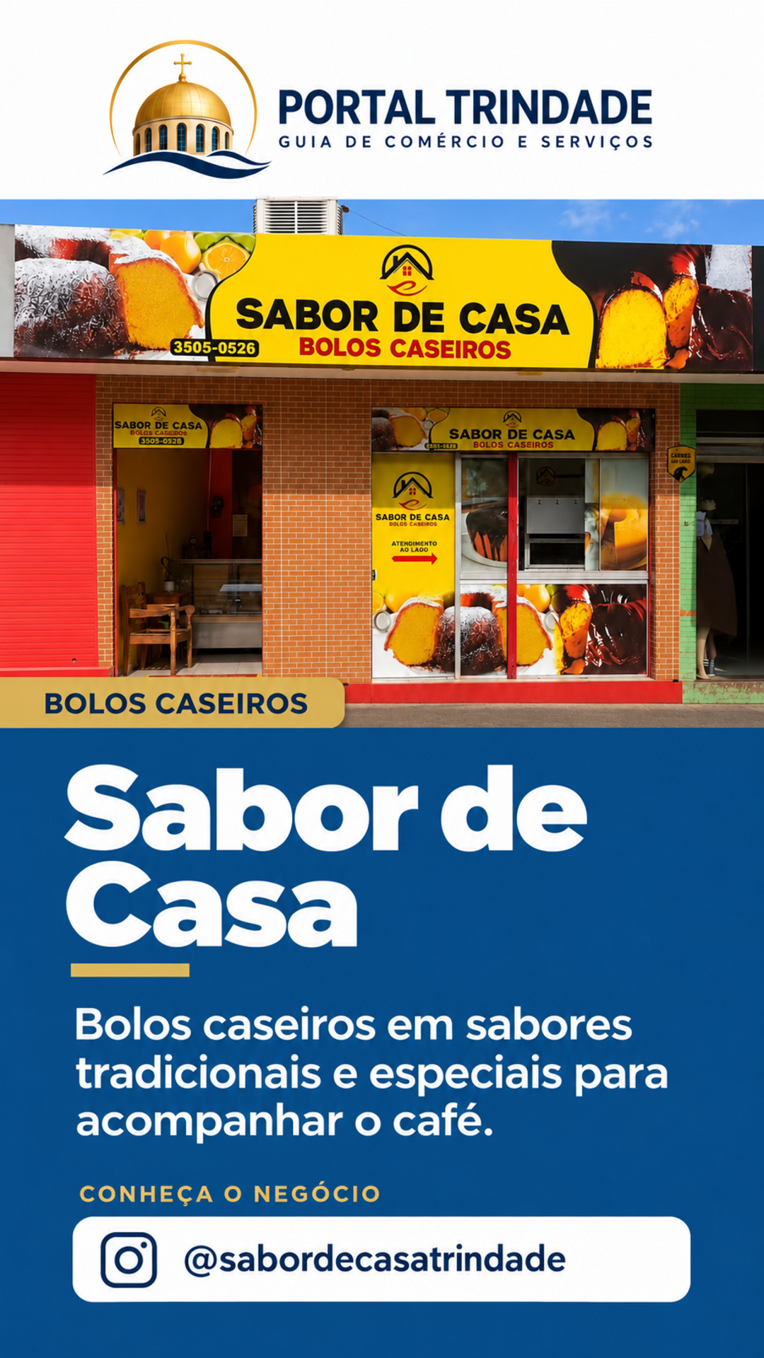 Ficha do Portal Trindade: Sabor de Casa Bolos Caseiros