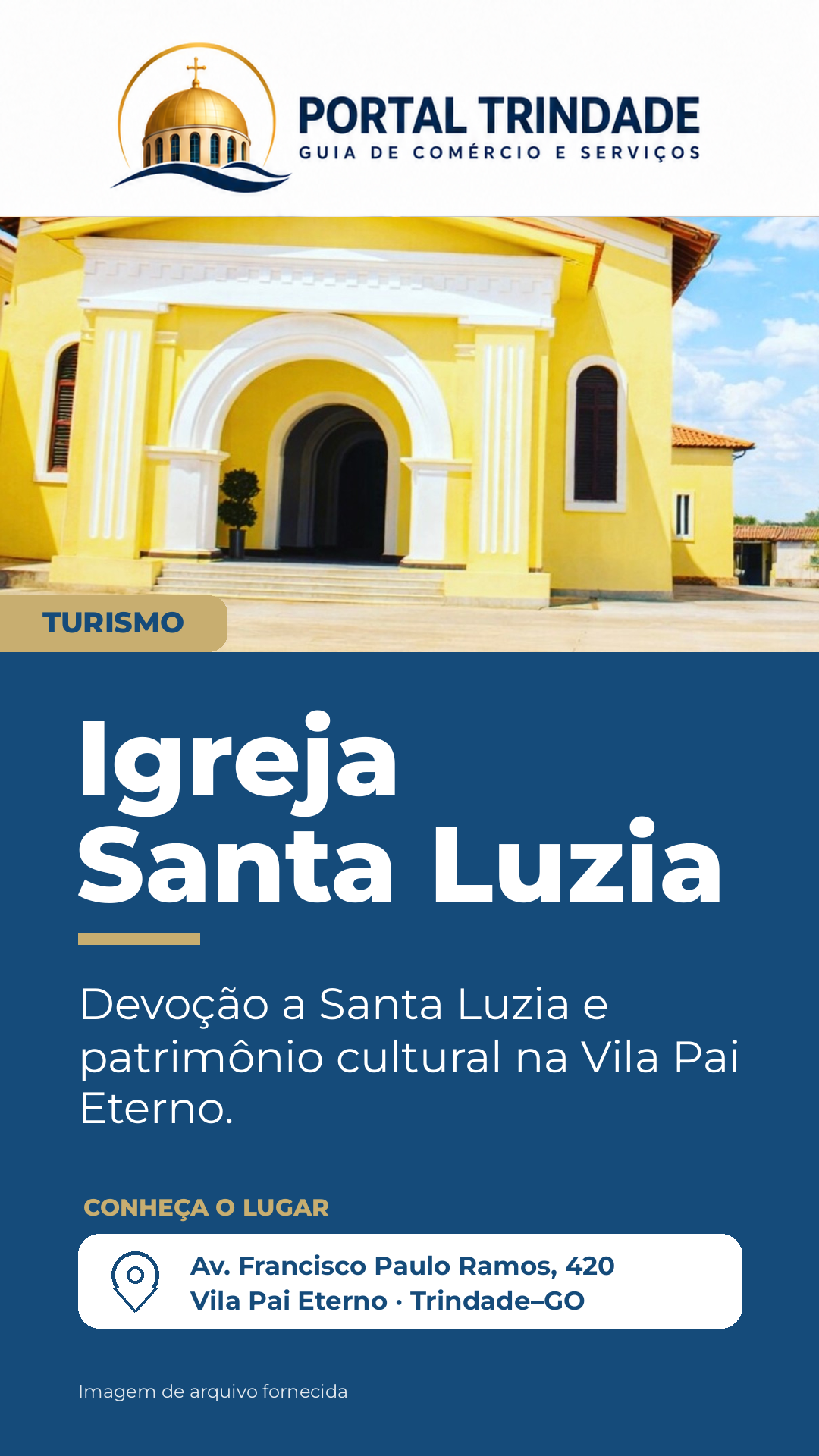 Ficha do Portal Trindade: Igreja Santa Luzia