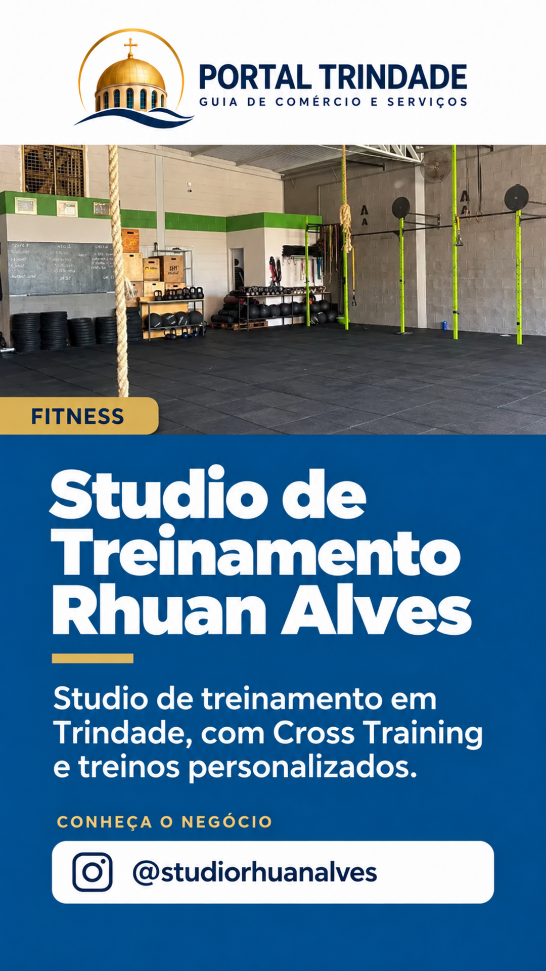 Ficha do Portal Trindade: Studio de Treinamento Rhuan Alves
