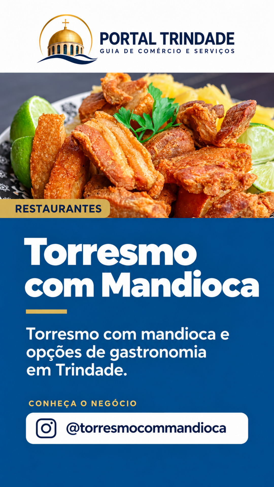 Ficha do Portal Trindade: Torresmo com Mandioca