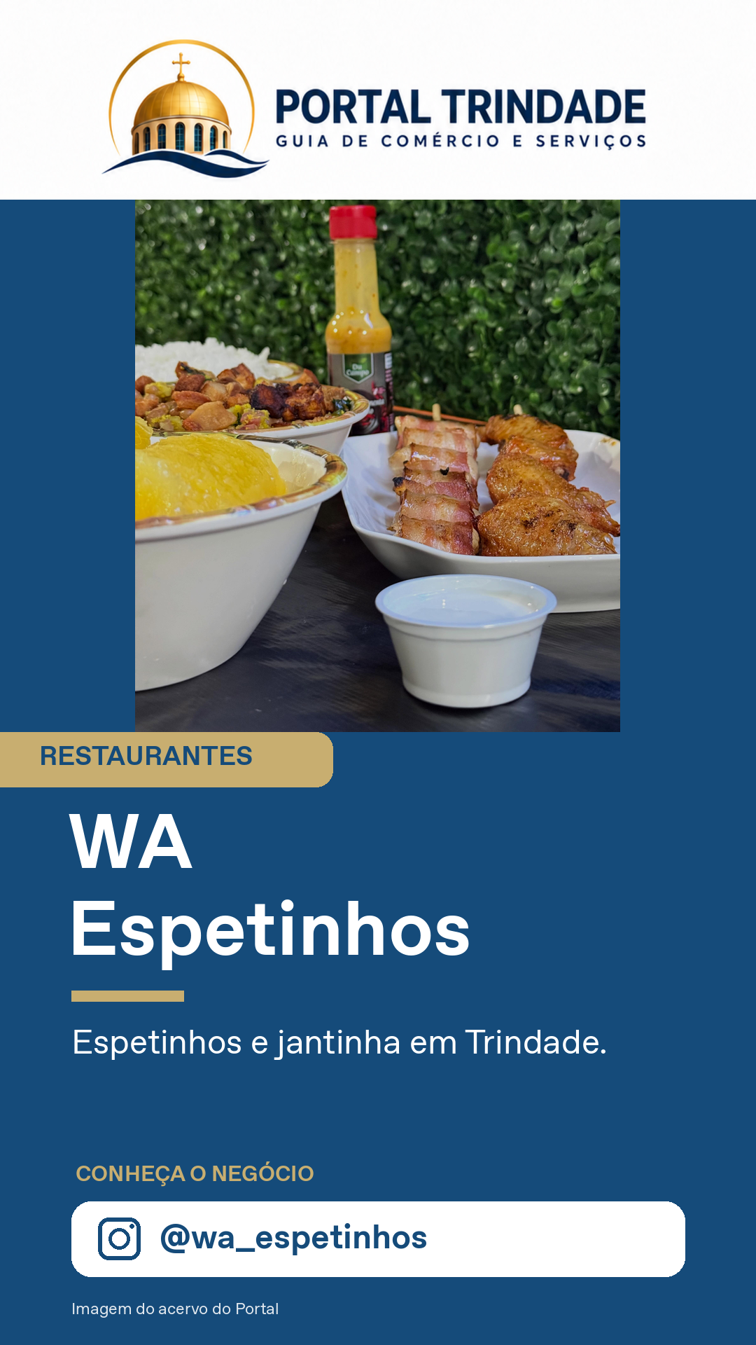 Ficha do Portal Trindade: WA Espetinhos